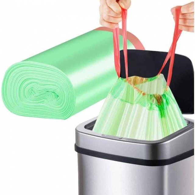 Bolsas de basura biodegradables con asas 45 x 50 cm 40 uds