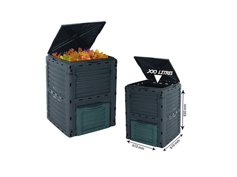 Compostera compostador de plástico para compost 300L