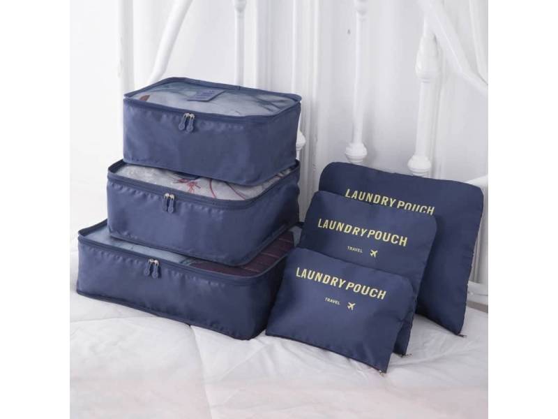 Set 6 Bolsas organizadoras de equipaje de viaje para valija