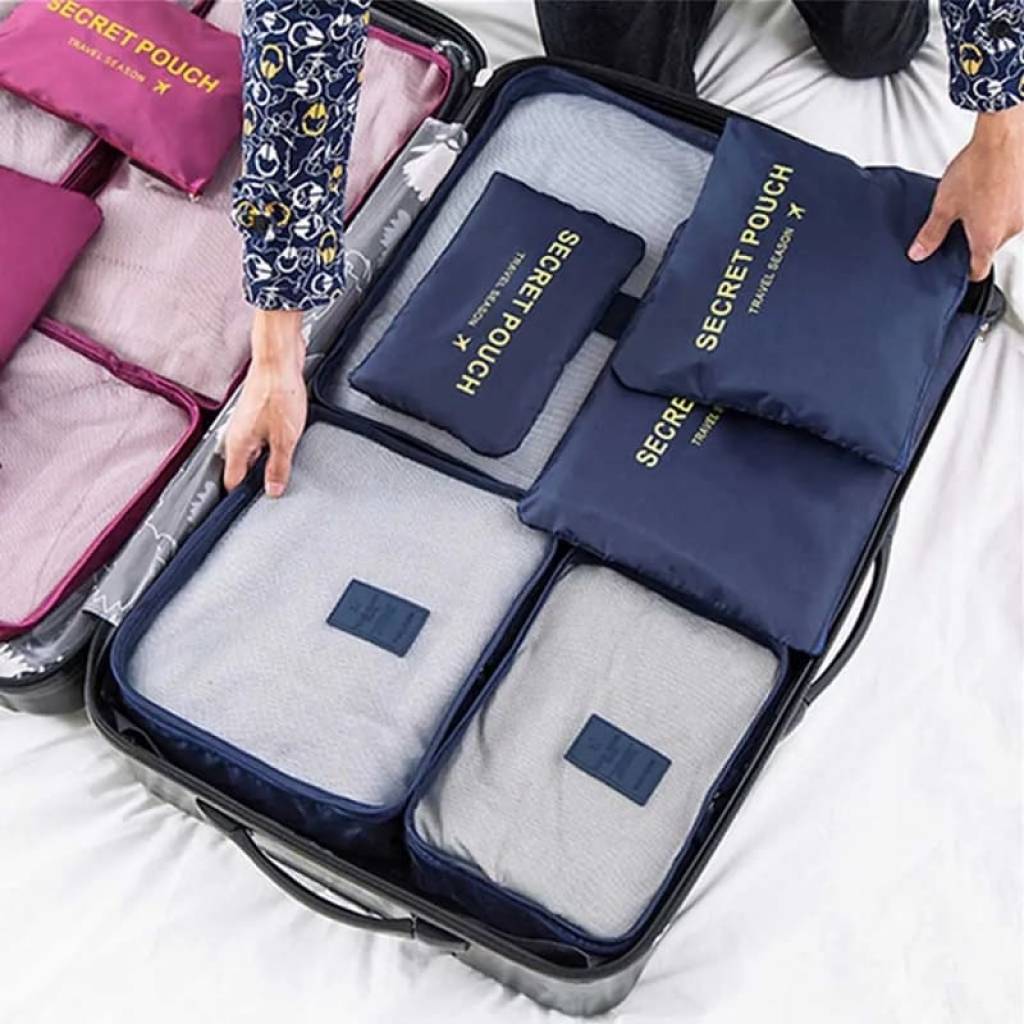 Set 6 Bolsas organizadoras de equipaje de viaje para valija Nuevos